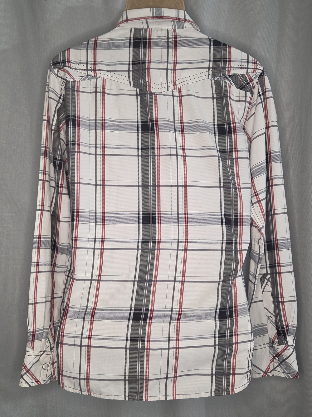 BKE Pearl Snap Women's Plaid Button-up Shirt Size Medium - Picture 2 of 8